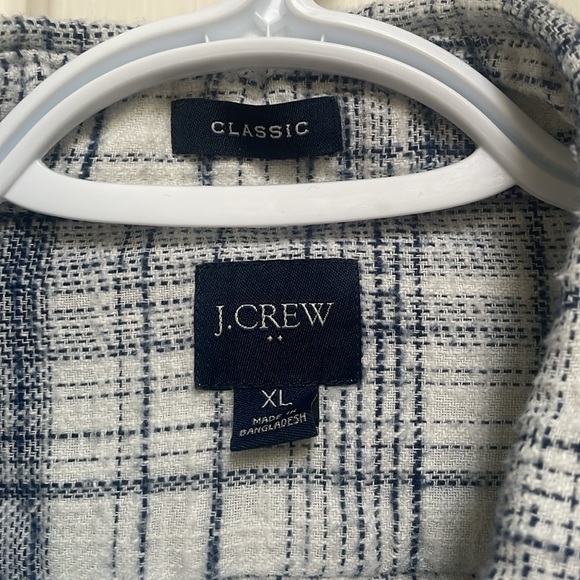 J Crew Factory sz XL 100% cotton flannel button down 1 chest pocket - Picture 2 of 9